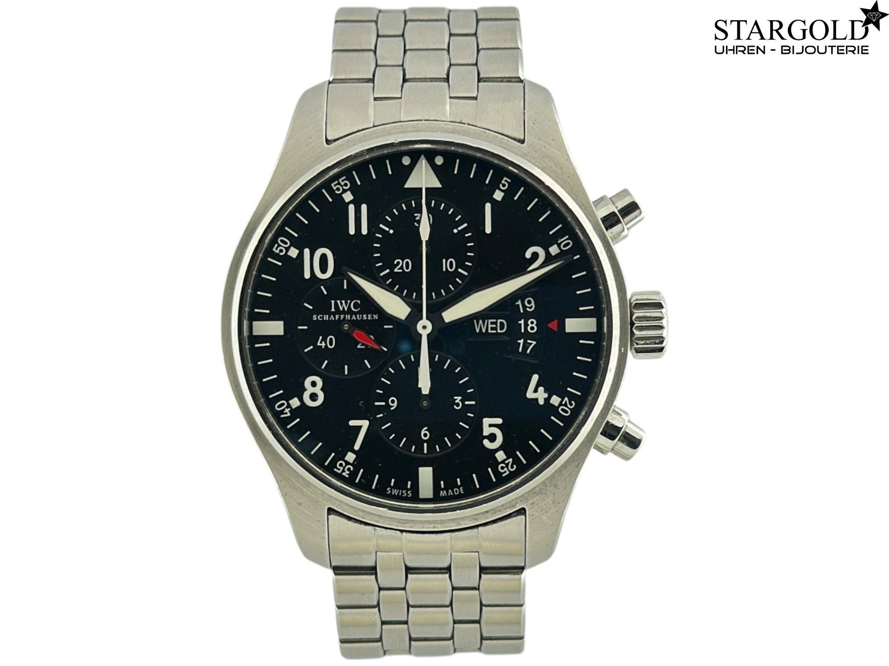 IWC Orologi: IWC Fliegeruhr Chronograph - IW377701 – Usato da Zürich venduto da Stargold-Uhren