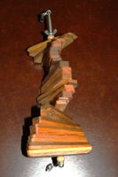 Windspiel Holzspirale Windspirale Holz lackiert L19cm