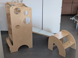Montessori Leea Lernturm / Rutsche / Whiteboard ...