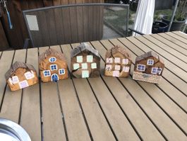 Gartendeko Holzhäuser Häuschen Fensterdeko Holz Lounge Deko