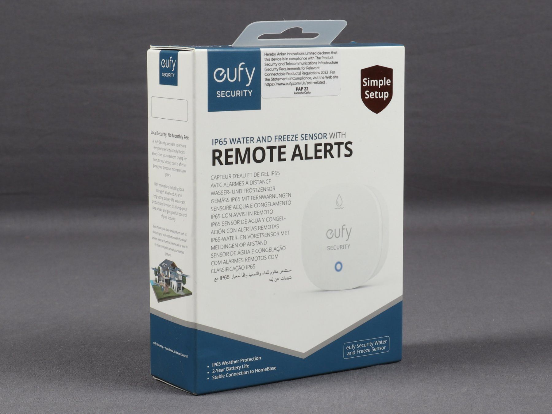 Elektronikbauteile: EUFYSECURITY IP65 Water and freeze sensor – Neu und originalverpackt aus Steinen von Restwert_Steinen 1