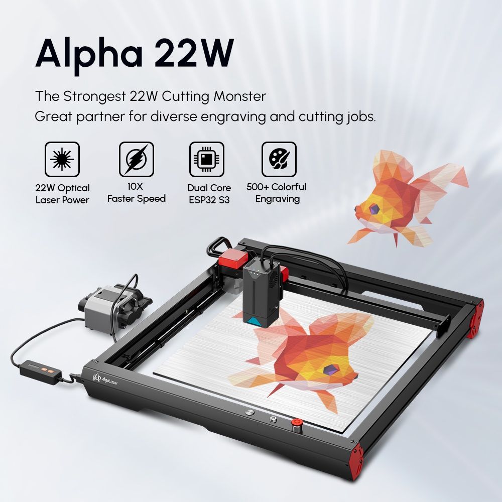 Imprimante 3D: Graveur laser AlgoLaser Alpha 22W : performances exceptionne – Neuf avec emballage d'origine à Zug par OrturMullerMac 1