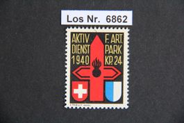 2. Weltkrieg-Marke Parkdienst                       Los 6862