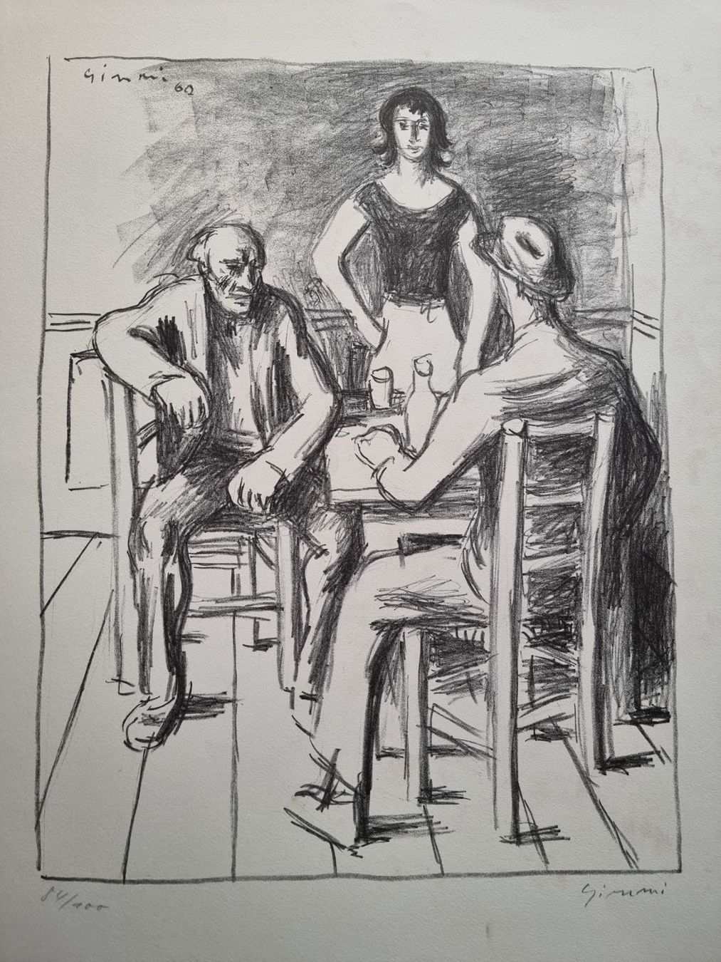 Grafica & Litografie: WILHELM GIMMI LITHOGRAPHIE SIGNIERT NUMMERIERT – Usato da Gersau venduto da kunst-online 1