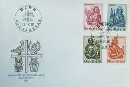 B146) 1961, Evangelisten FDC ohne Adresse Kt. 180.-