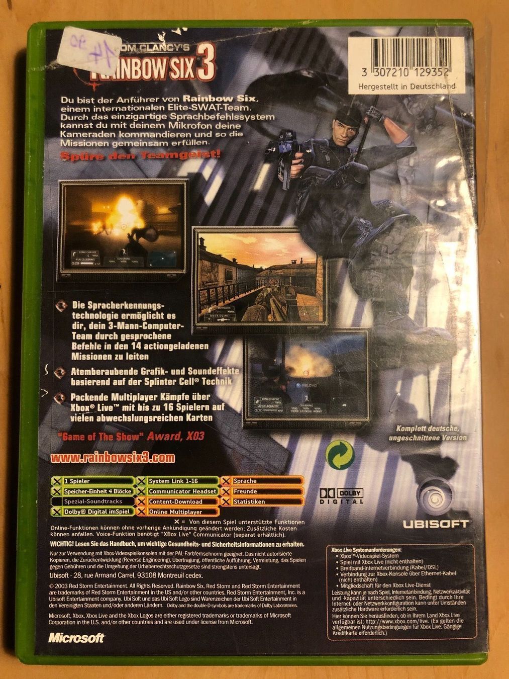 Microsoft Spiele: Rainbow Six 3 für Xbox – Gebraucht aus Kestenholz von mad_n98t 1