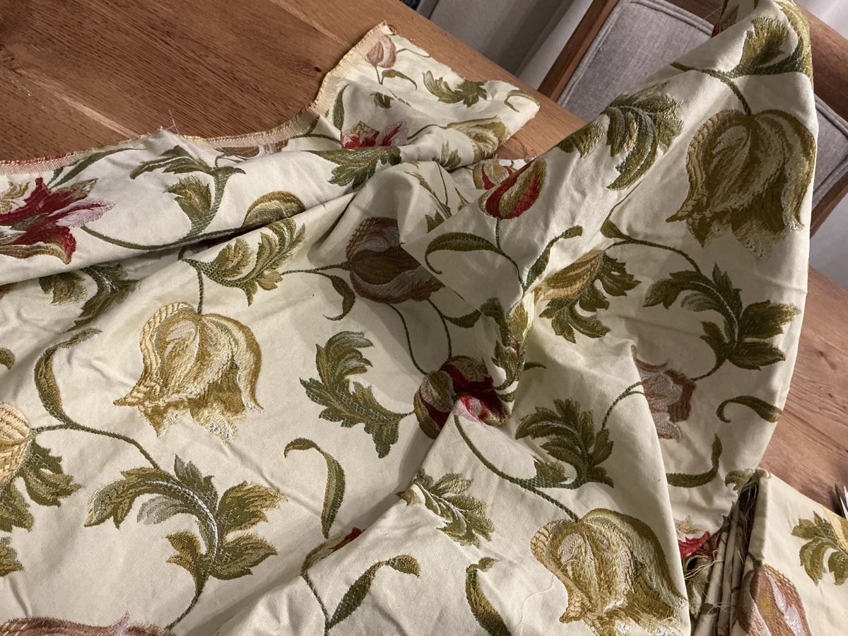 Tessuti: Jacquard  Stoffreste mit Blumenmuster – Nuovo (secondo la descrizione) da Muttenz venduto da Benet01