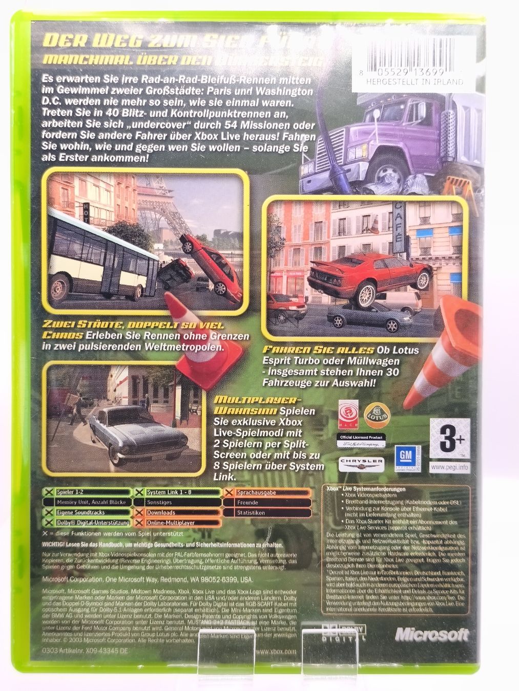 Microsoft Giochi: Jeu XBOX Midtown Madness 3 Complet CIB  – Usato da Conthey venduto da Th3gr4yf0x 2