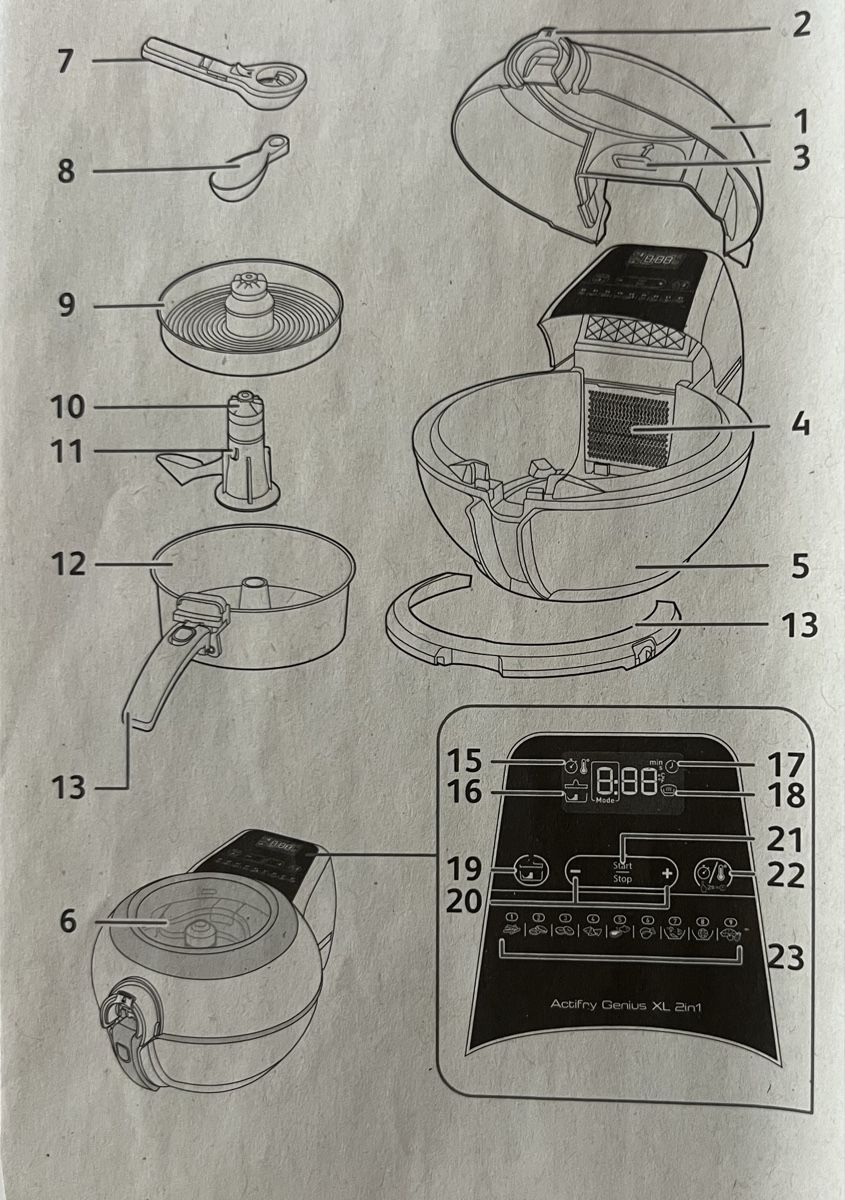 Tefal Elettrodomestici da cucina: Actifry Genius XL 2in1 – Nuovo (secondo la descrizione) da Luzern venduto da Zephra 5