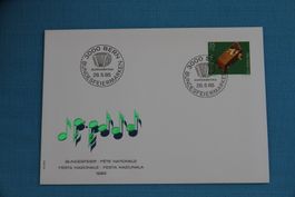 PTT, FDC, Pro Patria, 28.5.1985, Musikinstrument
