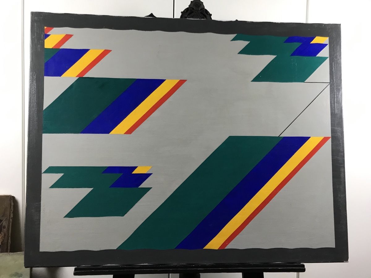 Dipinti: Konkrete Kunst Anton Zuric – Usato da Wolfhalden venduto da SecondAntique