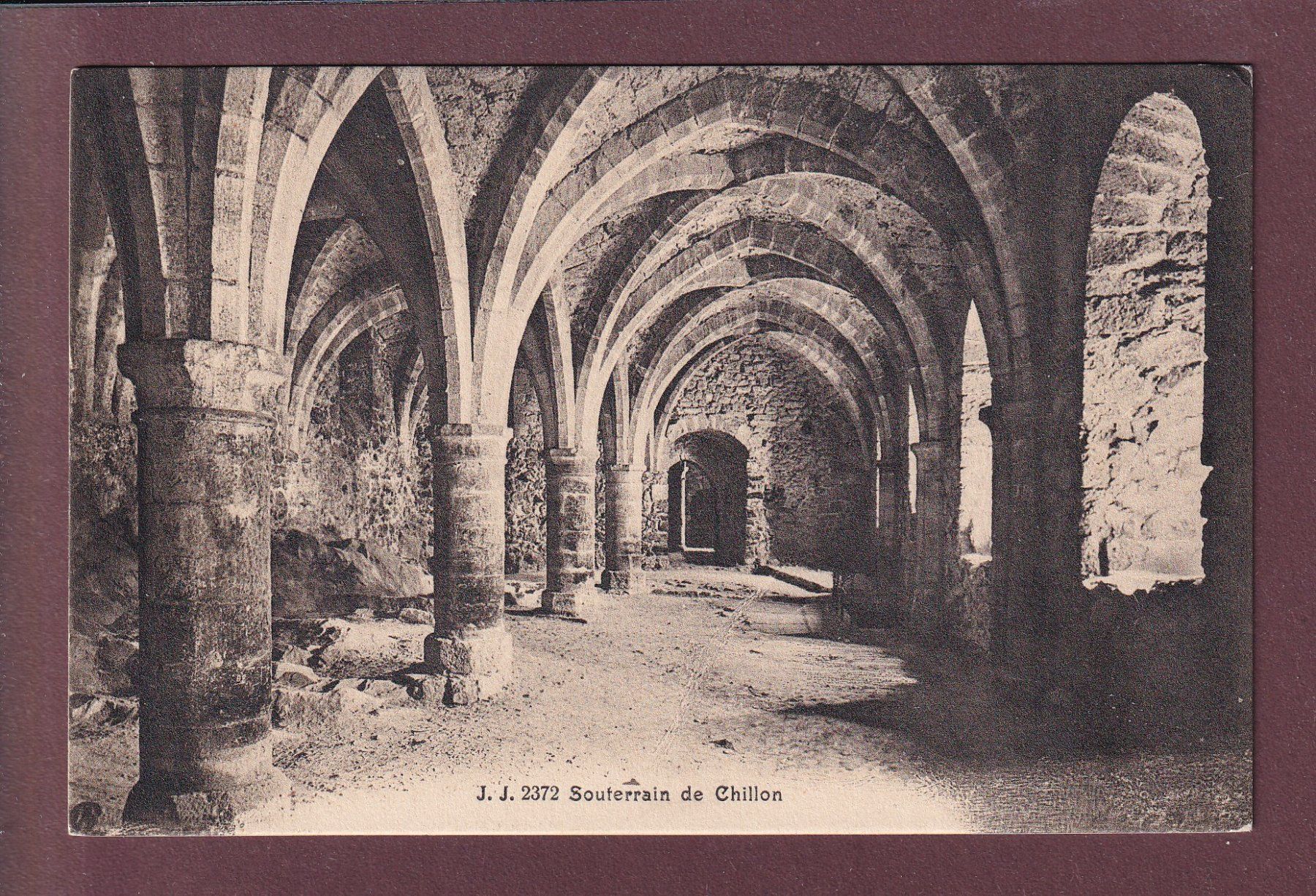 Cartes postales: Château de CHILLON - Souterrain – D'occasion à Pully par nicecards