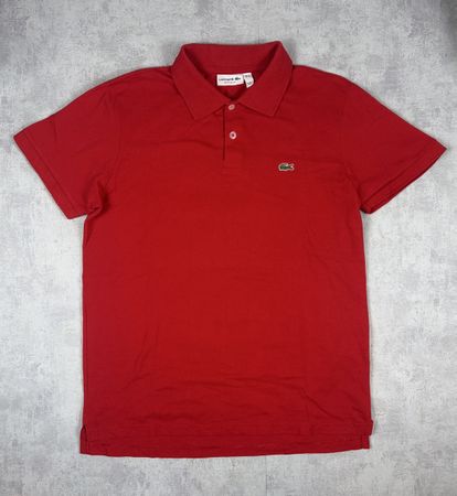 Polo Lacoste rouge - Taille L — Regular Fit
