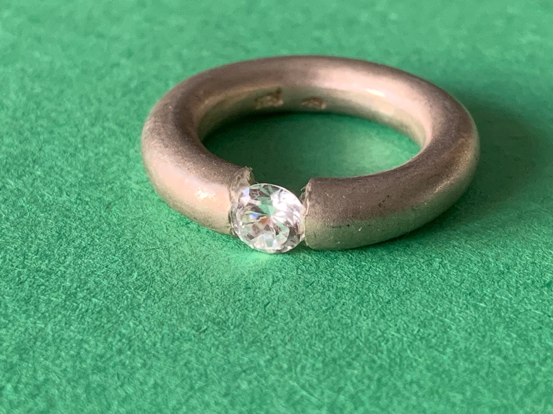 Anelli: Silberring UNI mit Diamantimitat (55) – Usato da Dittingen venduto da Bijoubelle 8