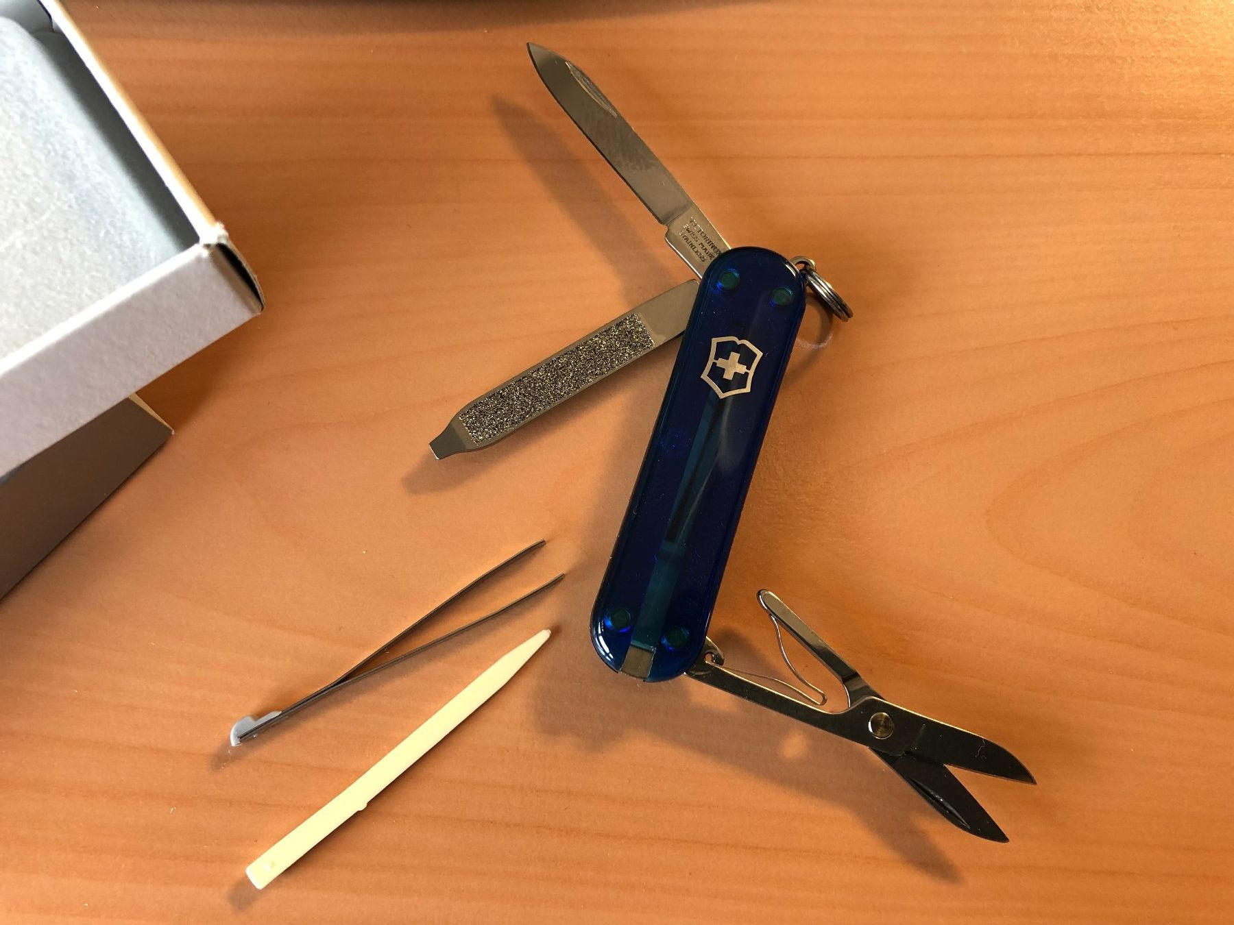 Victorinox Coltelli tascabile: Victorinox Taschenmesser Werbegeschenk NEU – Nuovo e nell'imballaggio originale da Gampelen venduto da Steuer0 1