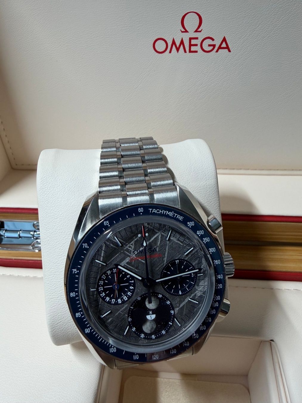 Omega Orologi: Omega Speedmaster Moonphase Meteorite,NEU/UNGETRAGEN,Full Se – Nuovo (secondo la descrizione) da Wittenbach venduto da Edi52a 1