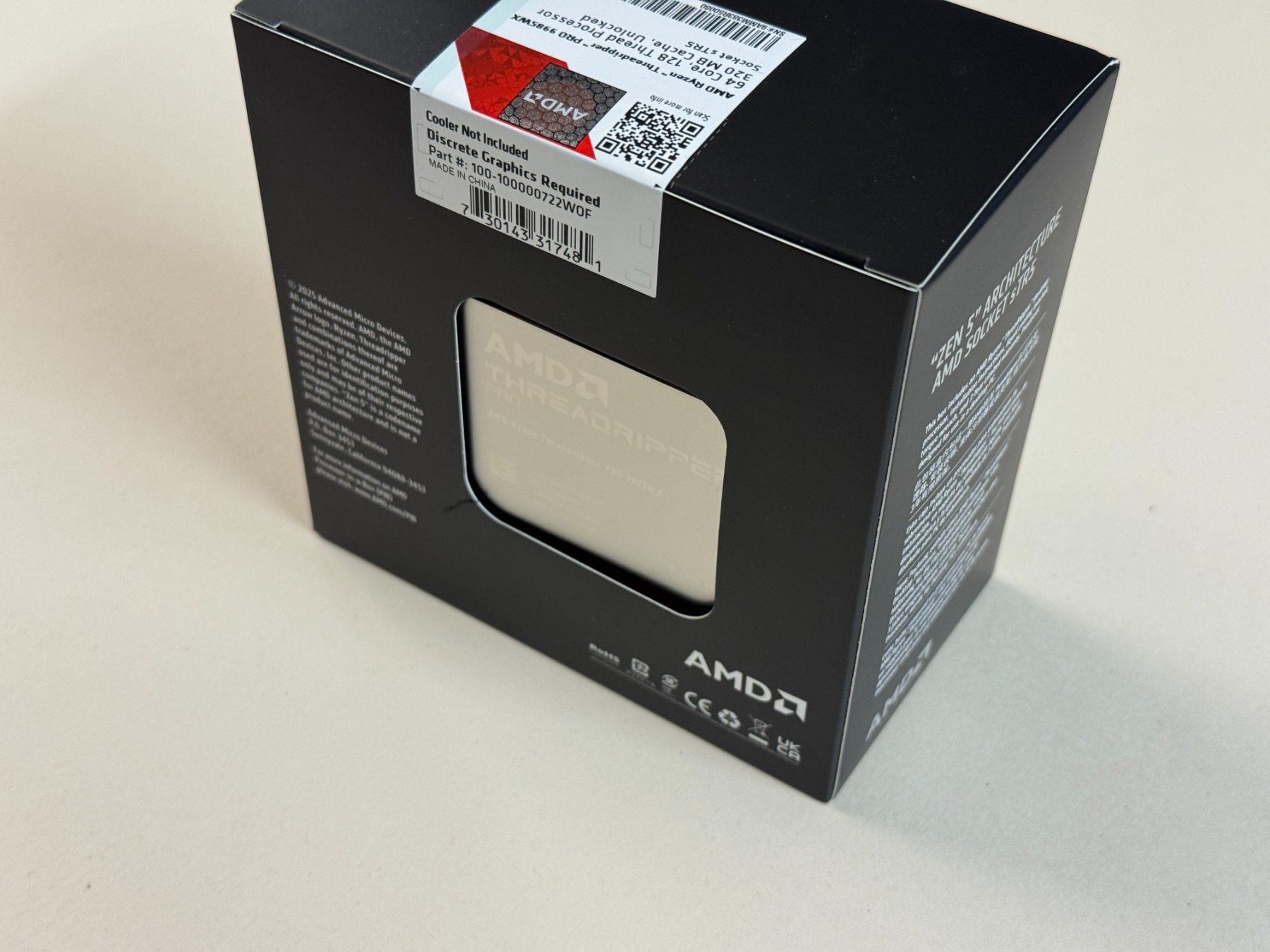 Amd Composants électroniques: AMD Threadripper Pro 9985WX STR5 64 Core 128 Threads – Neuf avec emballage d'origine à Basel par Archi40 6