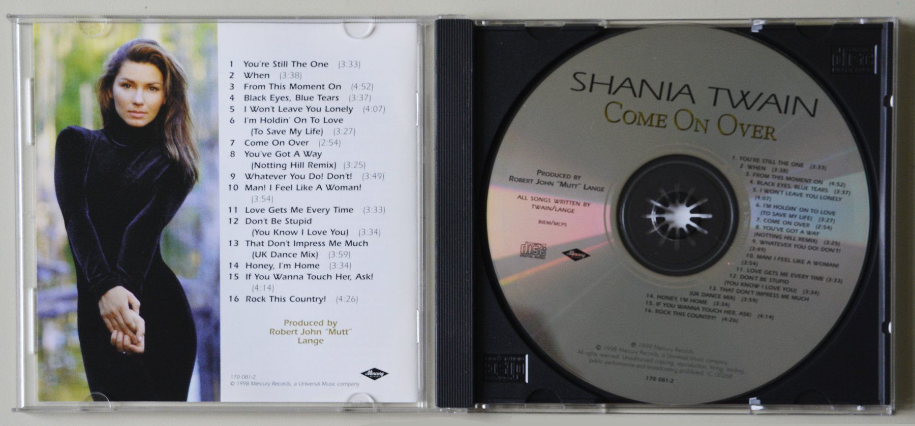 CD: CD: Shania Twain - Come on Over – Usato da Niederhasli venduto da brummbaer08 1