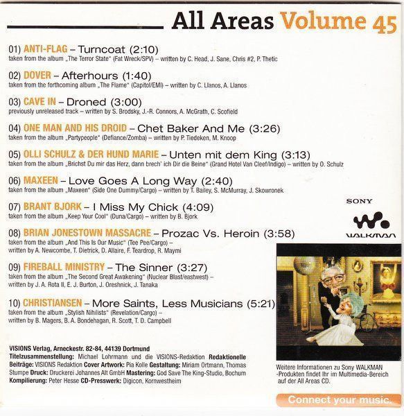 CD: All Areas Volume 45 F15 – Usato da Sessa venduto da fraenklishop 1