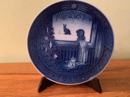 1982: Weihnachtsteller Royal Copenhagen, Dänemärk, original