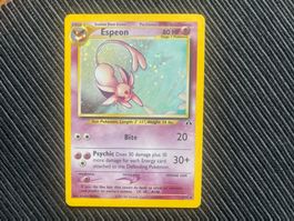 Pokemon Espeon Holo Neo Discovery englisch
