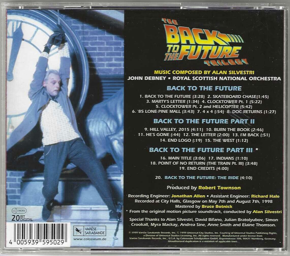 CDs: Alan Silvestri - Back To The Future Trilogy – Gebraucht aus Genève von CDLPBookS 1