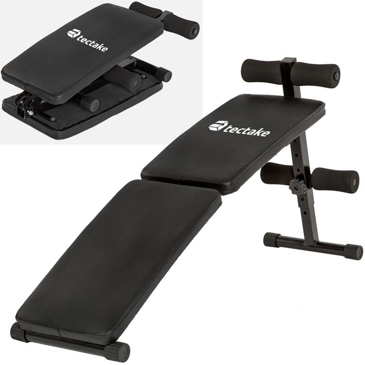 KOMFOTTEU Sit-Up Bank Klappbar - Bauchtrainer Verstellbar 120-137cm Für Jugendliche