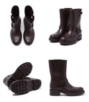 Stylische Biker Boots-36 Braun,NEUE