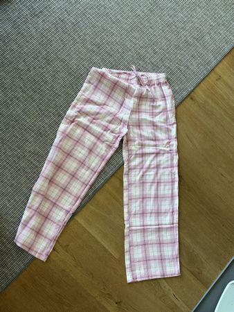 Schlafhose Undiz kariert rosa weiss Grösse S neuwertig