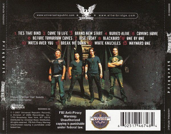 CDs: CD Alter Bridge - Blackbird (2007) – D'occasion à Möriken AG par mineralia 1