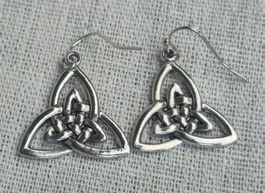 Orecchini celtici nodo triplo argento nuovi