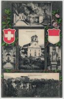 SO 48 Mariastein 4 Bilder Wappen Gnadenkapelle Kirche 1911