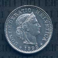 CHF___0.20 1993 vz+ 20 Rappen