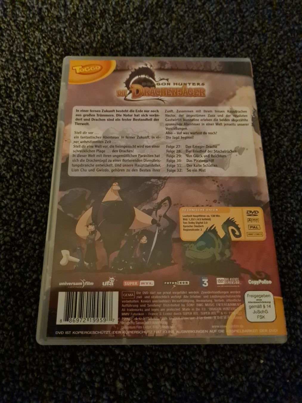 Tutti i DVDs: DIE DRACHENJÄGER STAFFEL 2 FOLGE 27-32 – Usato da Ruswil venduto da jan_bxl5 1