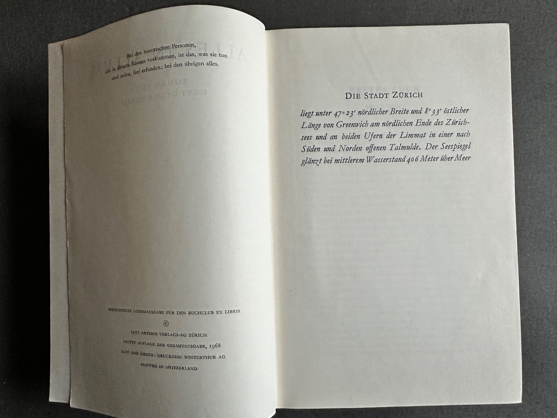 Libri: Kurt Guggenheim: Alles in Allem. – Usato da Zürich venduto da allp 3
