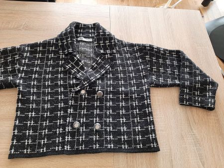 Elegante ZARA Jacke Grösse EUR  M, schwarz-weiss kariert