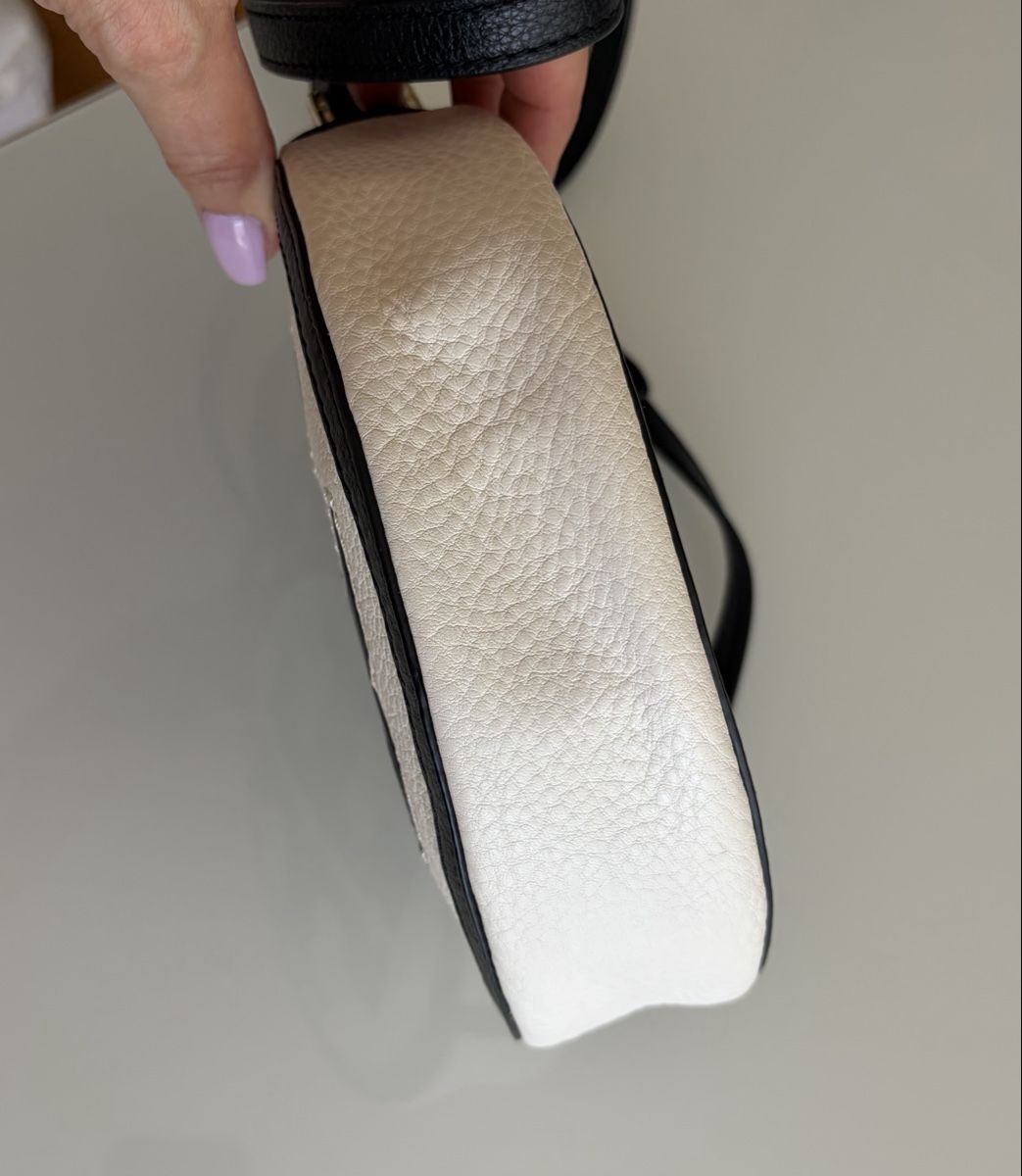 Tory Burch Borse: Sac rond Tory Burch blanc et noir – Usato da Bussigny venduto da ccch 1