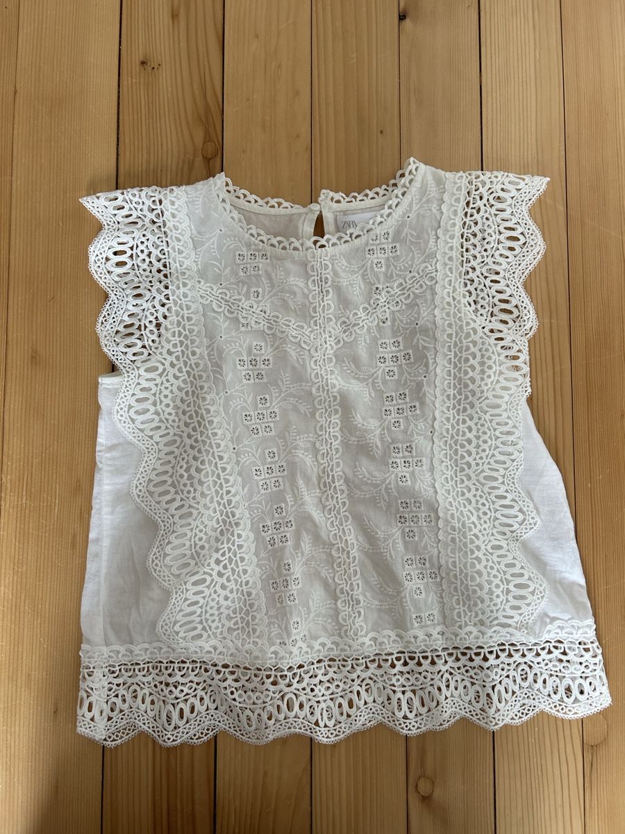 Zara Camicette, T-shirt & Top: White Summer Top  – Usato da Herrliberg venduto da S.Renner
