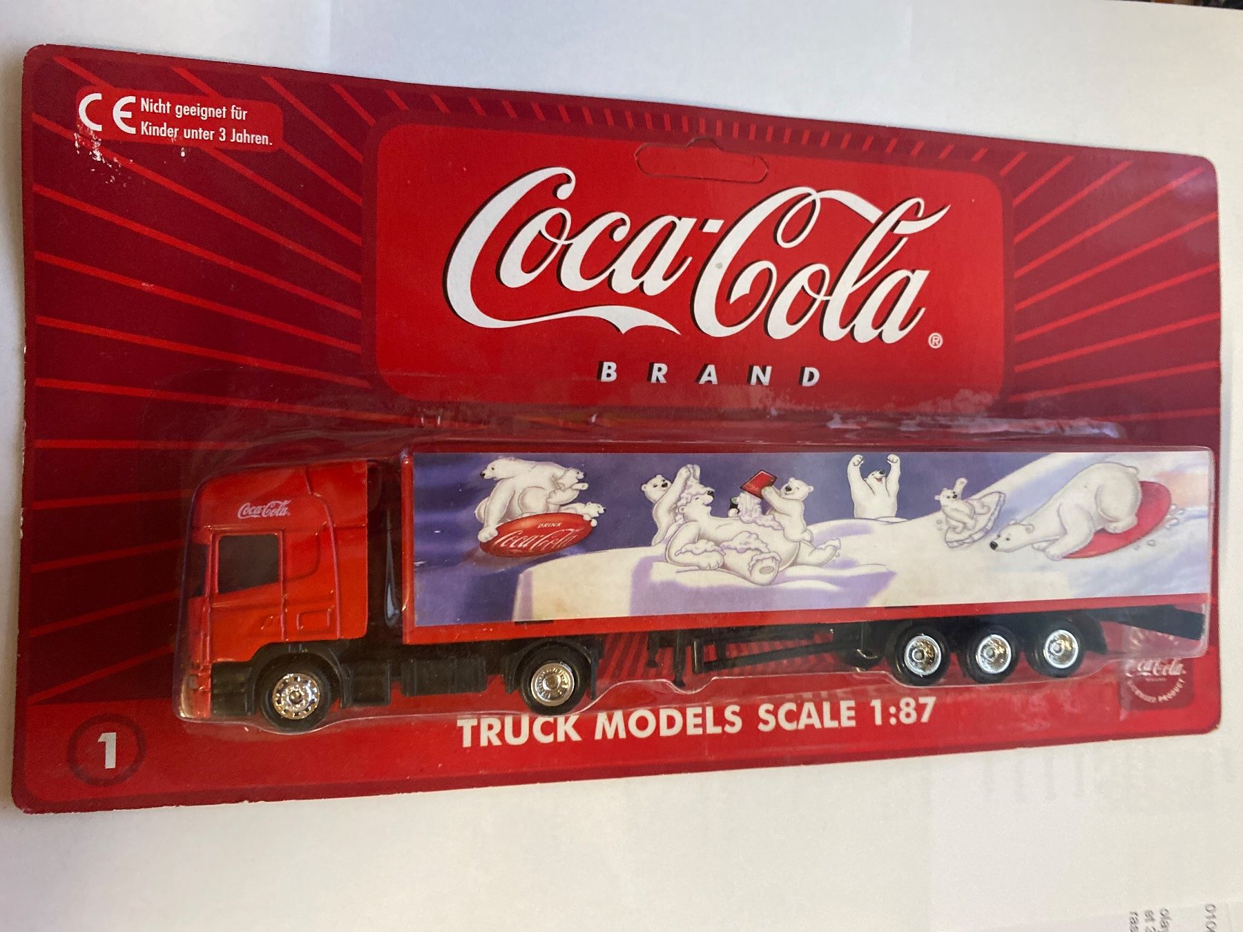 Coca-Cola Modellini d'auto: Camion Coca-Cola échelle 1:87 neuf – Nuovo e nell'imballaggio originale da Le Brassus venduto da cinema13