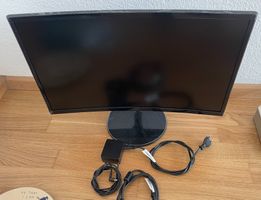 Samsung S24C360EA 24" Curved Full HD Monitor + Cables