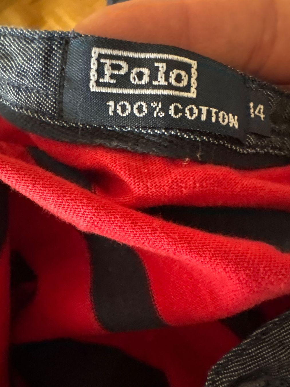 Camicie, T-shirt & Polo: Polo rayé rouge/bleu marine - Taille 14 ans – Usato da Genève venduto da captus 2