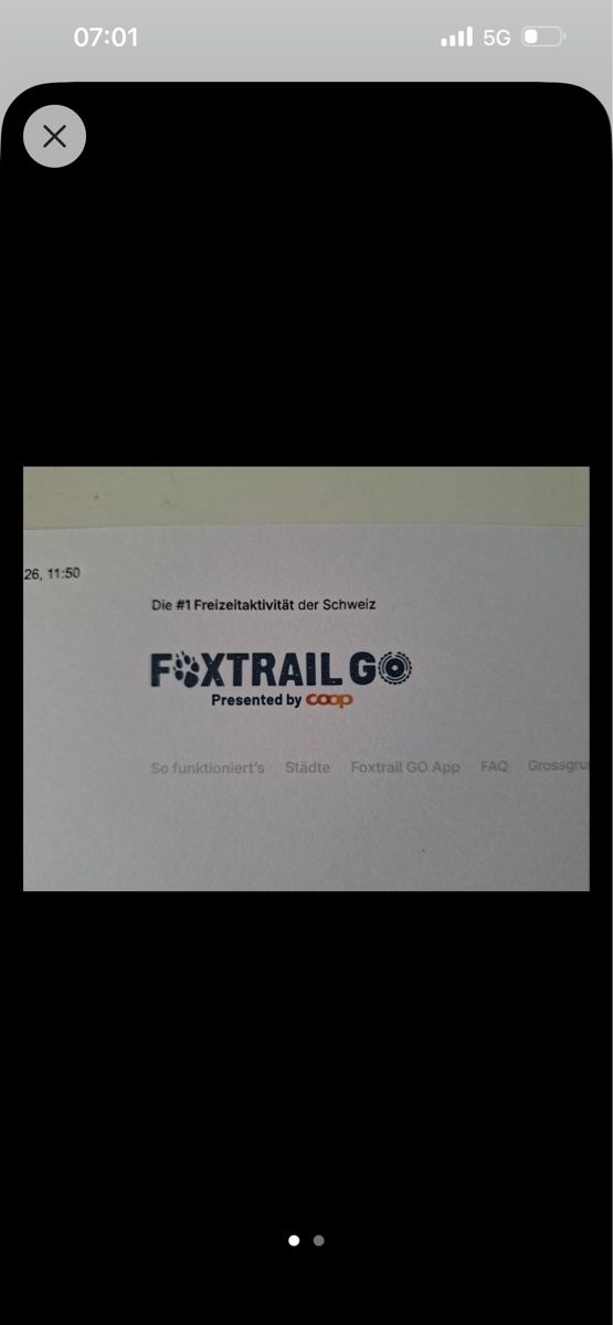 Bons: Foxtrail Go Gutschein 2x, Wert 38.- – Neuf (Voir description) à Lindau par Caemi77