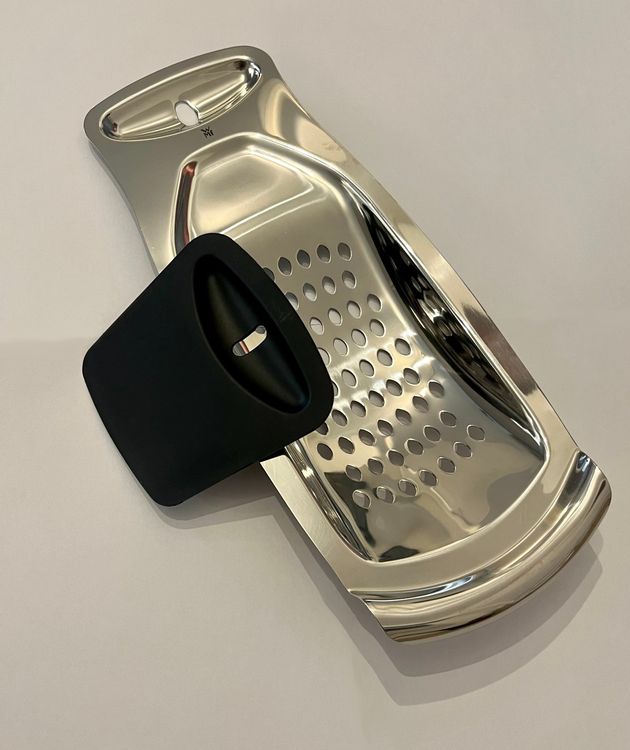 Fackelmann spaetzle maker/noodle maker met deegschraper voor de Duitse noedels Spätzle, kunststof keuken-rasp en pers voor fijne puree en deegwaren, vaatwasmachinebestendig (Kleur: wit), Aantal: 1