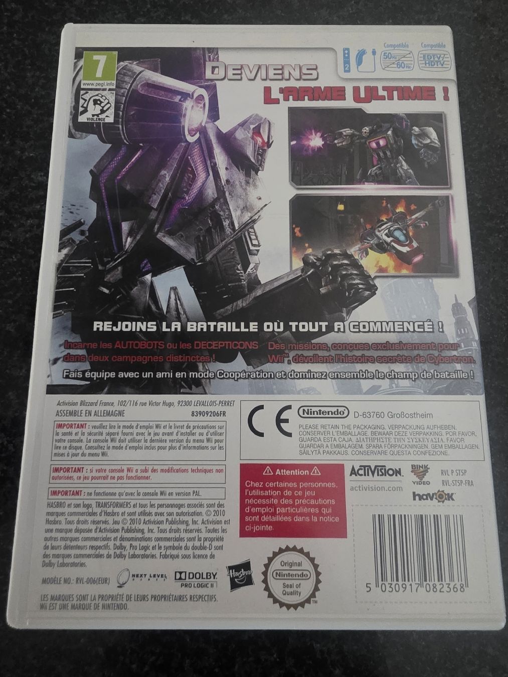 Giochi: Transformers Aventures sur Cybertron Wii – Usato da Chavornay venduto da Crash37 1