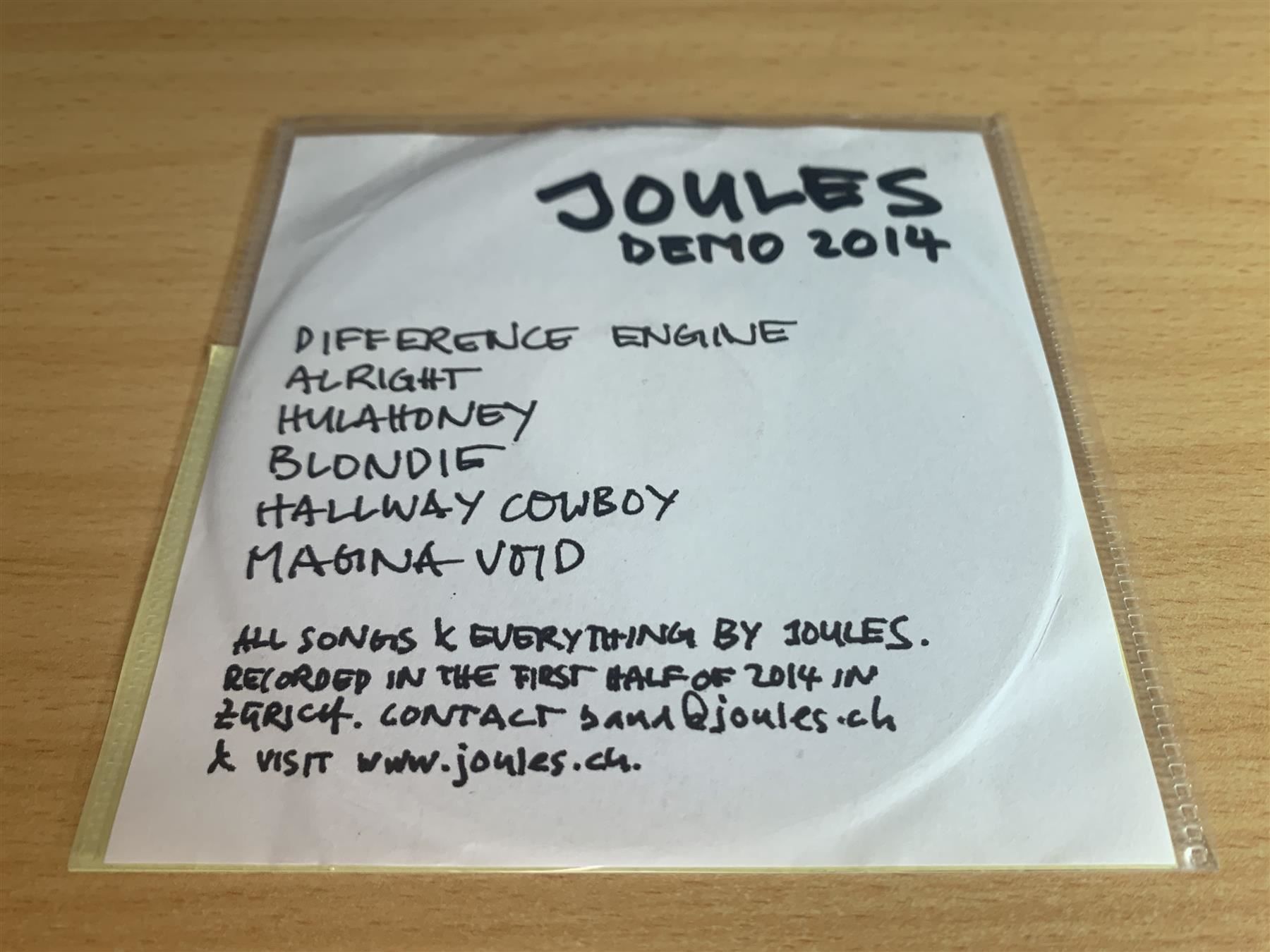 CD: Joules - Demo 2014 – Usato da Rikon im Tösstal venduto da Alpenmutz 1