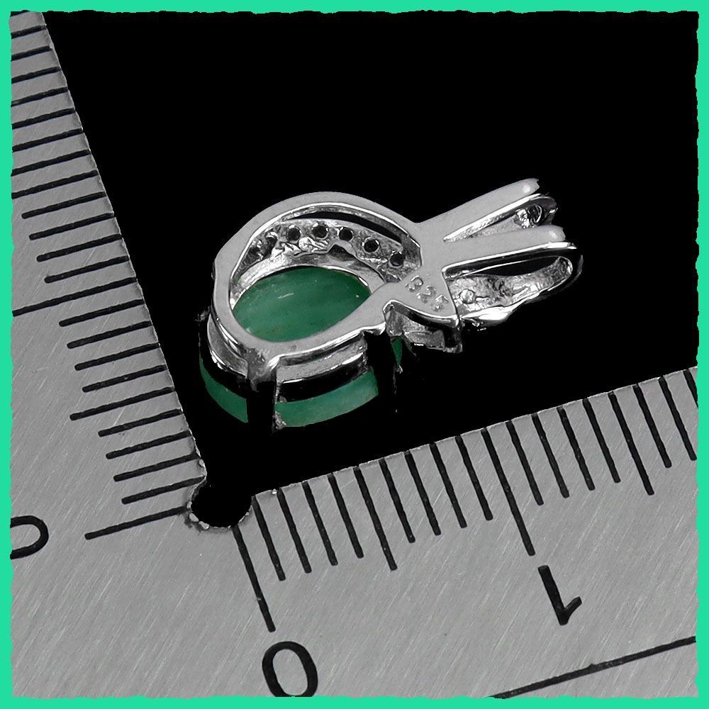 Ciondoli: EMERALD, Smaragd 925 Silber Anhänger – Nuovo e nell'imballaggio originale da Oberglatt ZH venduto da Goldfee1 2