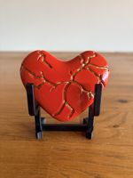 Kintsugi-Herz (Rot)