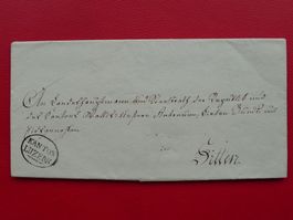 Vorphila-BRIEF Kanton LUZERN nach SITTEN VS, sehr sauber.