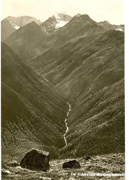 Cartoline postali: Val Clozza - mit Piz Quattervals * c1945 – Usato da Emmenbrücke venduto da teestube
