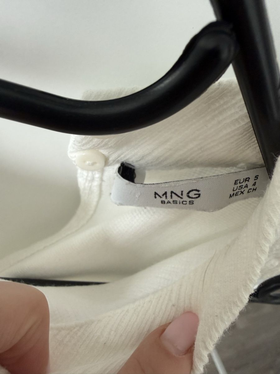 Mango Vestiti: MNG Basics Kleid, weiss, Gr. S – Usato da Frauenfeld venduto da sharonhabrik 2